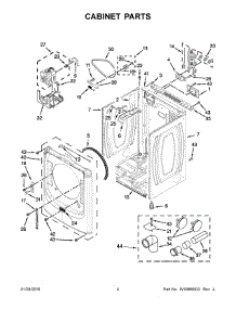 03 - Cabinet Parts parts for Maytag Dryer MED5500FC0 from AppliancePartsPros.com