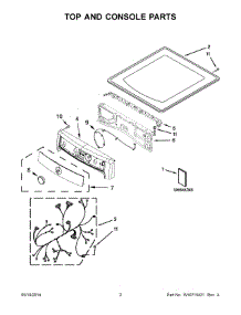 02 - Top And Console Parts parts for Maytag Dryer MED7100DC0 from AppliancePartsPros.com