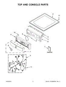 02 - Top And Console Parts parts for Maytag Dryer MED7100DC1 from AppliancePartsPros.com