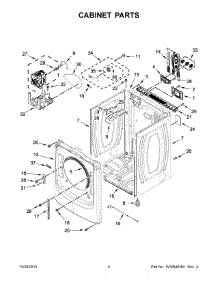 03 - Cabinet Parts parts for Maytag Dryer MED7100DC1 from AppliancePartsPros.com