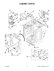 03 - Cabinet Parts parts for Maytag Dryer MED8100DC0 from AppliancePartsPros.com