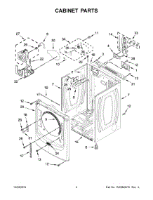 03 - Cabinet Parts parts for Maytag Dryer MED8100DC1 from AppliancePartsPros.com