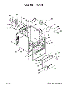 03 - Cabinet Parts parts for Maytag Laundry Center MEDB755DW0 from AppliancePartsPros.com