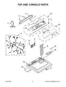 02 - Top And Console Parts parts for Maytag Laundry Center MEDB755DW1 from AppliancePartsPros.com