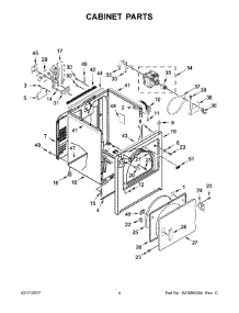 03 - Cabinet Parts parts for Maytag Laundry Center MEDB755DW2 from AppliancePartsPros.com