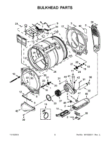 04 - Bulkhead Parts parts for Maytag Laundry Center MEDB835DC3 from AppliancePartsPros.com