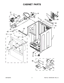 03 - Cabinet Parts parts for Maytag Dryer MEDB835DW0 from AppliancePartsPros.com