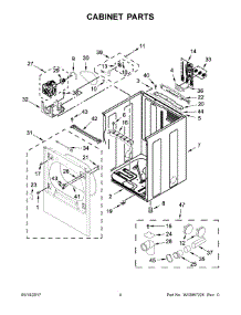 03 - Cabinet Parts parts for Maytag Laundry Center MEDB835DW3 from AppliancePartsPros.com