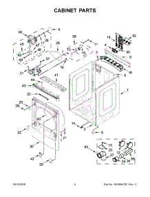 03 - Cabinet Parts parts for Maytag Laundry Center MEDB955FC0 from AppliancePartsPros.com