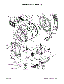 04 - Bulkhead Parts parts for Maytag Laundry Center MEDB955FC0 from AppliancePartsPros.com
