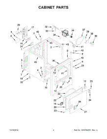 03 - Cabinet Parts parts for Maytag Dryer MEDC215EW0 from AppliancePartsPros.com