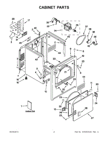 02 - Cabinet Parts parts for Maytag Dryer MEDC300BW0 from AppliancePartsPros.com