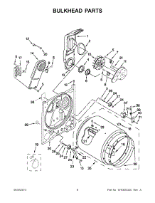 03 - Bulkhead Parts parts for Maytag Dryer MEDC300BW0 from AppliancePartsPros.com