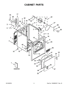 03 - Cabinet Parts parts for Maytag Laundry Center MEDC400BW0 from AppliancePartsPros.com
