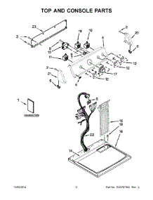 02 - Top And Console Parts parts for Maytag Dryer MEDC415EW0 from AppliancePartsPros.com