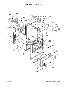 03 - Cabinet Parts parts for Maytag Laundry Center MEDX6STBW0 from AppliancePartsPros.com