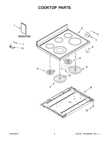 02 - Cooktop Parts parts for Maytag Range MER6600FW0 from AppliancePartsPros.com