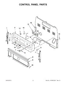 03 - Control Panel Parts parts for Maytag Range MER7685BW0 from AppliancePartsPros.com