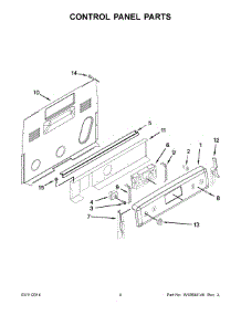 03 - Control Panel Parts parts for Maytag Range MER8600DE0 from AppliancePartsPros.com