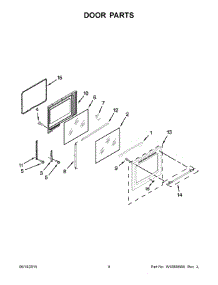 05 - Door Parts parts for Maytag Range MER8650ES0 from AppliancePartsPros.com