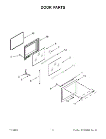 05 - Door Parts parts for Maytag Range MER8650FZ0 from AppliancePartsPros.com