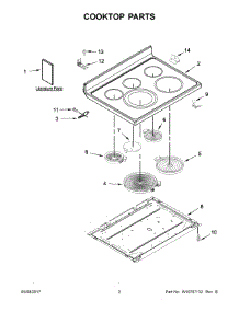 02 - Cooktop Parts parts for Maytag Range MER8700DE1 from AppliancePartsPros.com