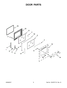 05 - Door Parts parts for Maytag Range MER8700DW1 from AppliancePartsPros.com