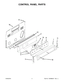 03 - Control Panel Parts parts for Maytag Range MER8800DE0 from AppliancePartsPros.com