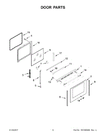 05 - Door Parts parts for Maytag Range MER8800FB0 from AppliancePartsPros.com