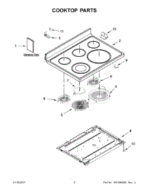 02 - Cooktop Parts parts for Maytag Range MER8800FW0 from AppliancePartsPros.com