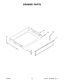 06 - Drawer Parts parts for Maytag Range MER8800FW0 from AppliancePartsPros.com
