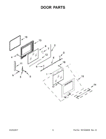 05 - Door Parts parts for Maytag Range MER8800FZ0 from AppliancePartsPros.com