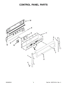 03 - Control Panel Parts parts for Maytag Range MET8820DS00 from AppliancePartsPros.com