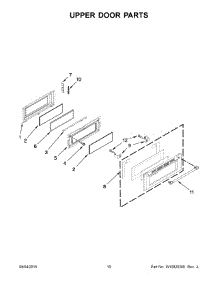 06 - Upper Door Parts parts for Maytag Range MET8820DS02 from AppliancePartsPros.com