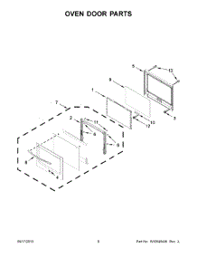 04 - Oven Door Parts parts for Maytag Oven MEW7527AS01 from AppliancePartsPros.com