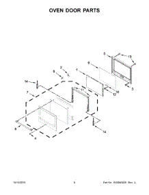 04 - Oven Door Parts parts for Maytag Oven MEW7527DH01 from AppliancePartsPros.com