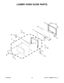06 - Lower Oven Door Parts parts for Maytag Oven MEW7627AS02 from AppliancePartsPros.com