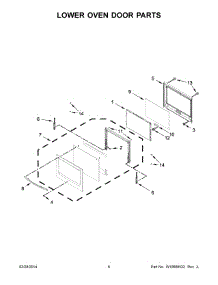 04 - Lower Oven Door Parts parts for Maytag Oven MEW7630AB02 from AppliancePartsPros.com