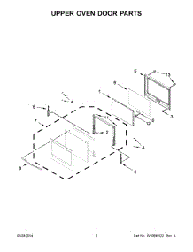 05 - Upper Oven Door Parts parts for Maytag Oven MEW7630AW02 from AppliancePartsPros.com