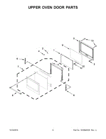 04 - Upper Oven Door Parts parts for Maytag Oven MEW7630DE02 from AppliancePartsPros.com