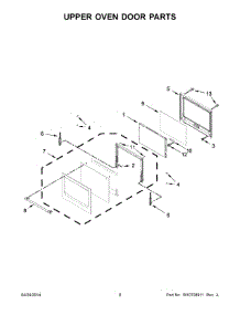 05 - Upper Oven Door Parts parts for Maytag Oven MEW7630DH00 from AppliancePartsPros.com