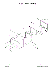 04 - Oven Door Parts parts for Maytag Range MEW9530FB00 from AppliancePartsPros.com