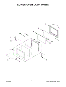 05 - Lower Oven Door Parts parts for Maytag Range MEW9627FB00 from AppliancePartsPros.com
