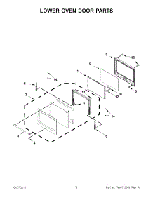 05 - Lower Oven Door Parts parts for Maytag Oven MEW9630DS01 from AppliancePartsPros.com