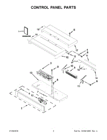 02 - Control Panel Parts parts for Maytag Range MEW9630FZ01 from AppliancePartsPros.com