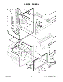 03 - Liner Parts parts for Maytag Refrigerator MFB2055DRH01 from AppliancePartsPros.com