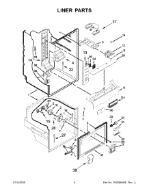 03 - Liner Parts parts for Maytag Refrigerator MFB2055FRZ00 from AppliancePartsPros.com
