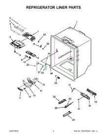 03 - Refrigerator Liner Parts parts for Maytag Refrigerator MFC2062DEM00 from AppliancePartsPros.com