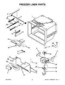 04 - Freezer Liner Parts parts for Maytag Refrigerator MFC2062DEM01 from AppliancePartsPros.com