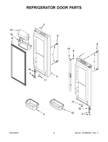 05 - Refrigerator Door Parts parts for Maytag Refrigerator MFC2062DEM01 from AppliancePartsPros.com